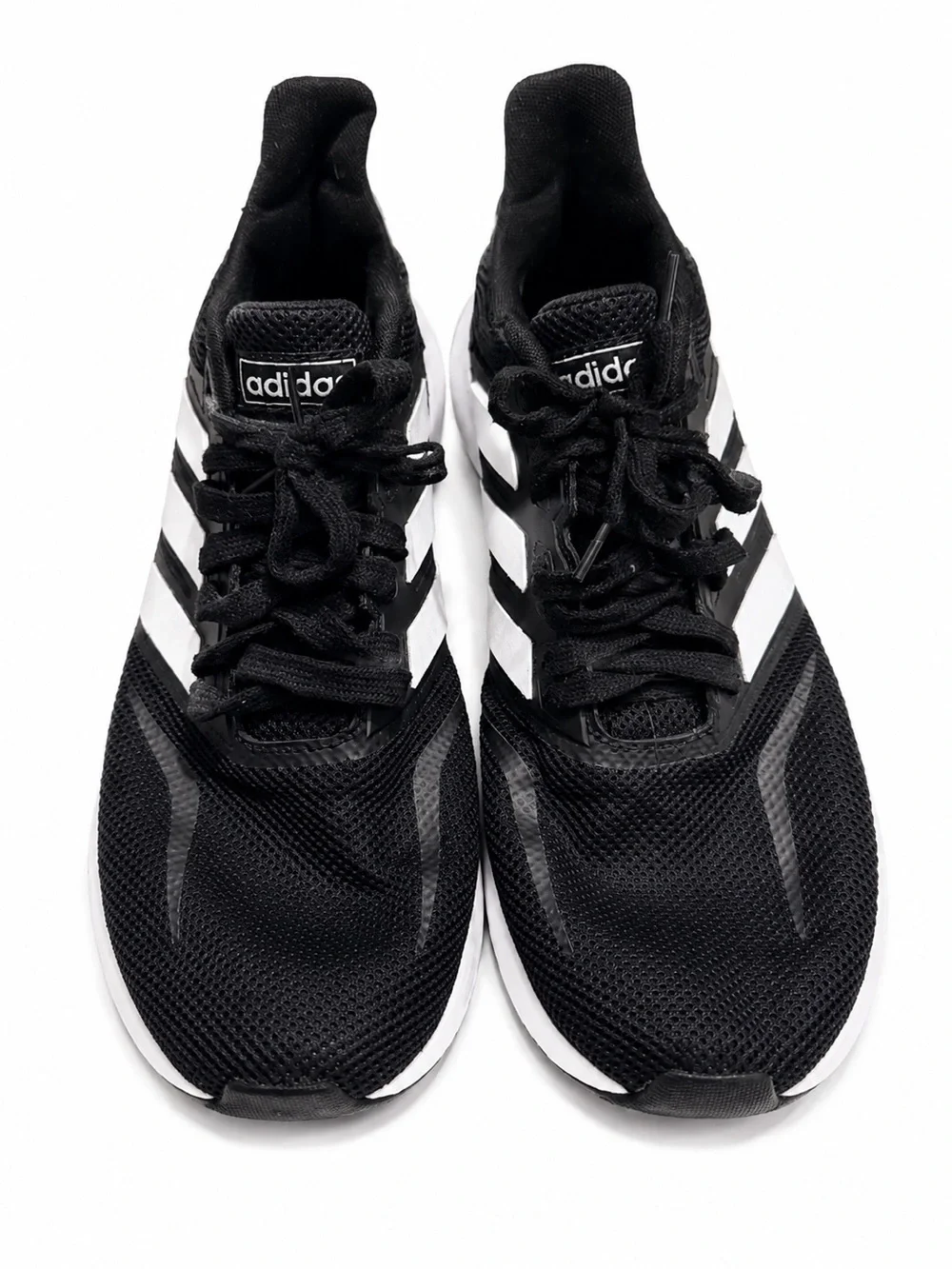 Adidas Black & White Running Athletic Sneakers